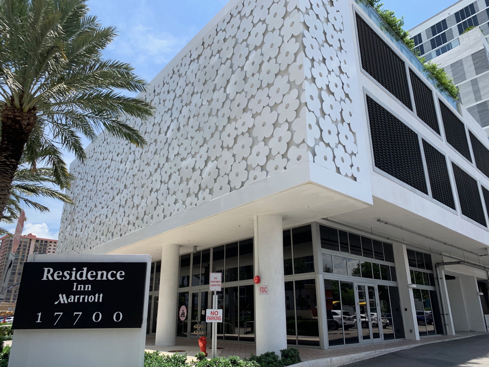 Luxury hotel building exterior